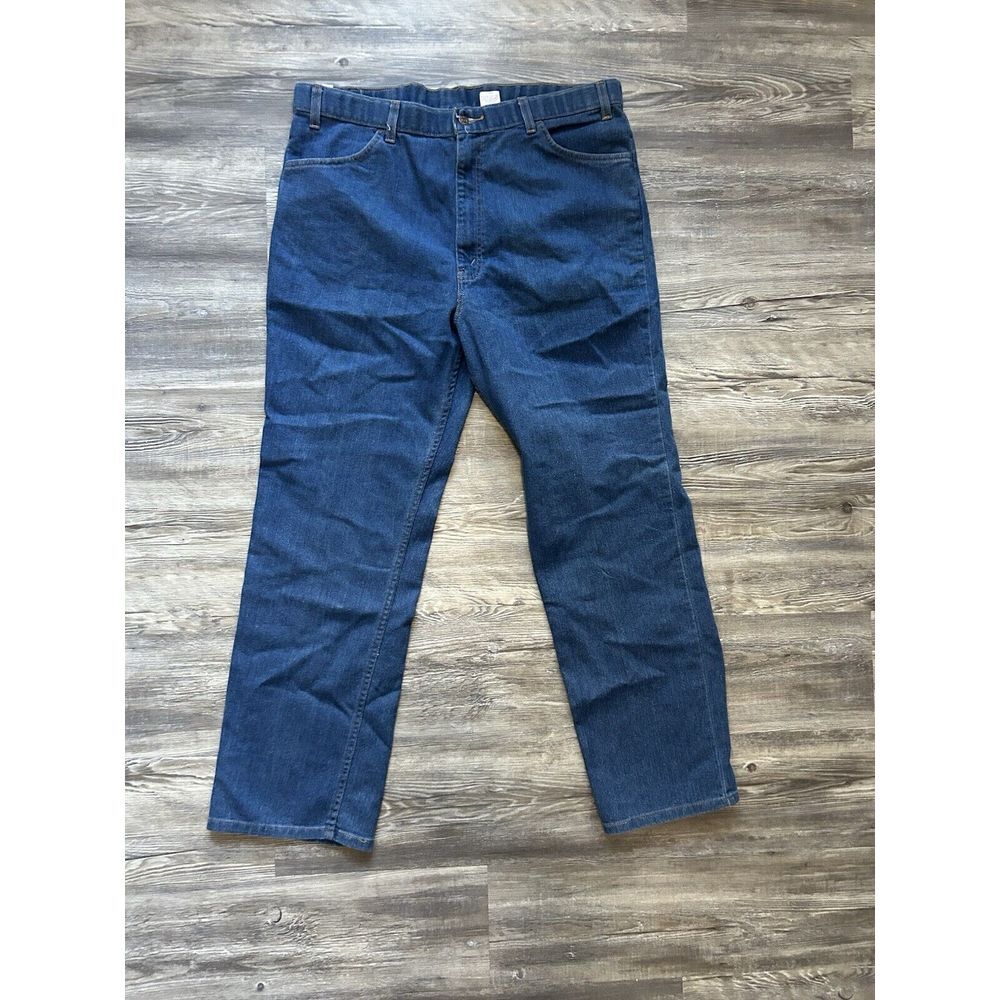 Vintage Levi's Brown Tab‎ Blue Jeans Pants Straight Mens Size 40x30